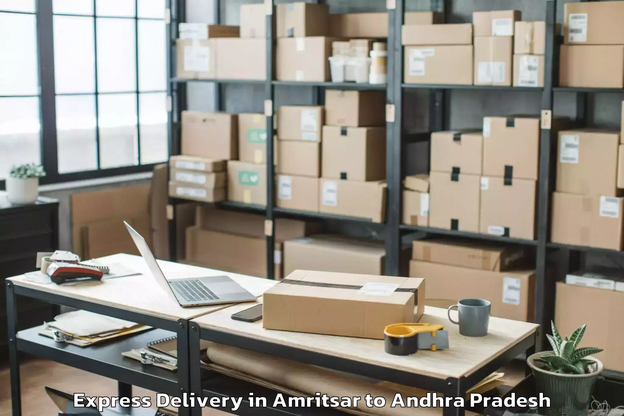 Quality Amritsar to Kondapalle Express Delivery